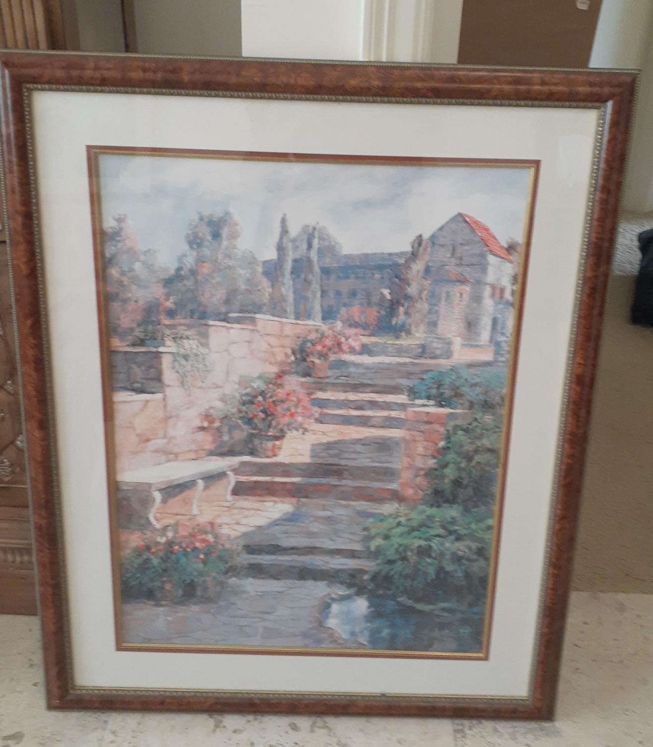 Path to House - Framed Signed Artwork -44 x36