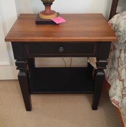 Two Toned Wooden Side Tables -26 x 16 in