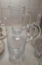 glass water pitcher