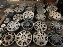 Large Lot Of Hubcaps