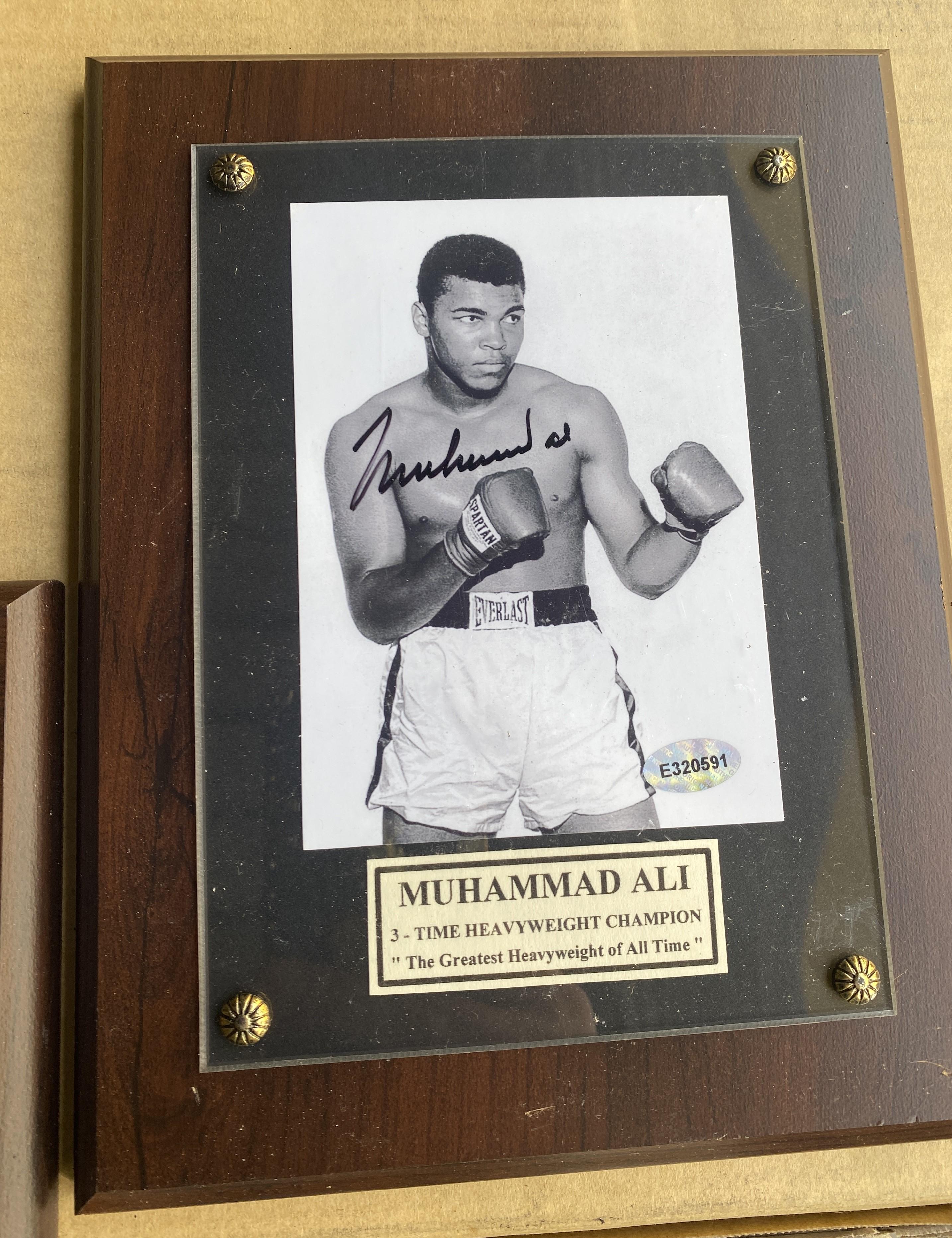 various Muhammad Ali Signed Photos These items are signed but not authenticated and are being sold a