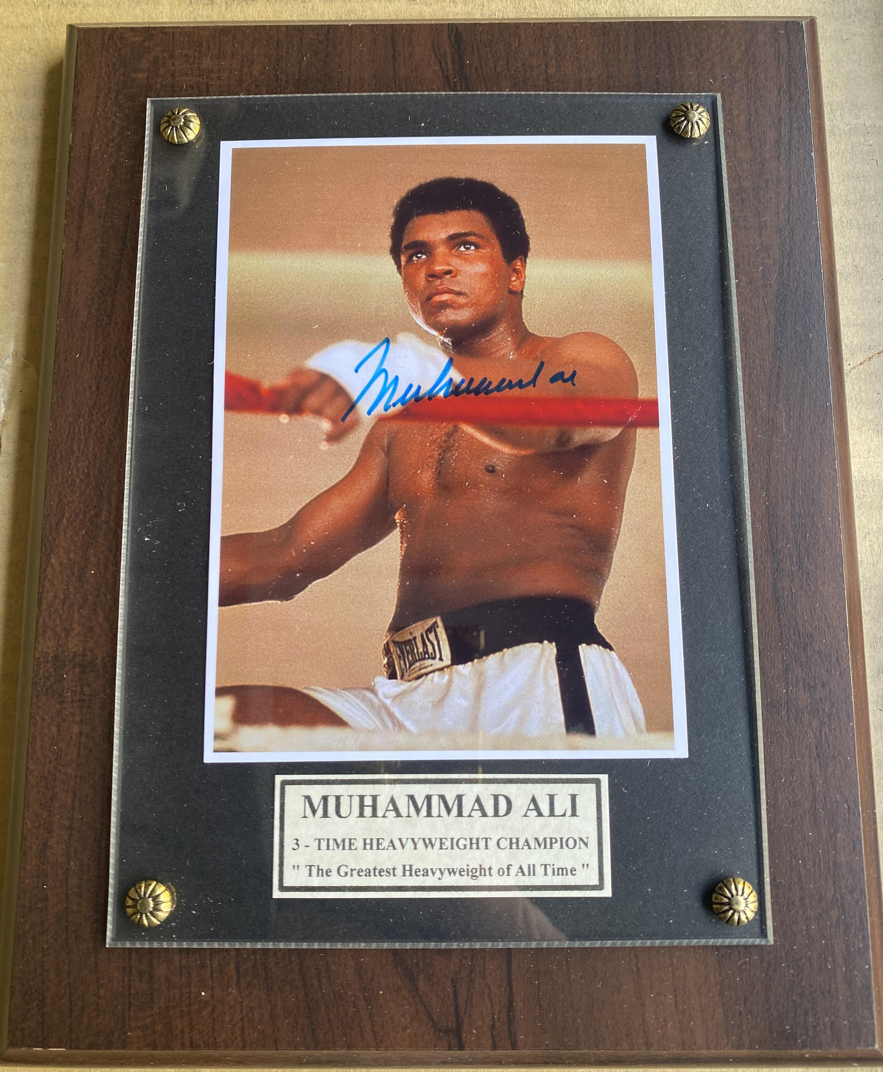 various Muhammad Ali Signed Photos These items are signed but not authenticated and are being sold a