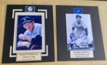 Hal of Fame Pitchers Whitey Ford and Sandy Koufax Signed 8” x 10” Photos These items are signed but