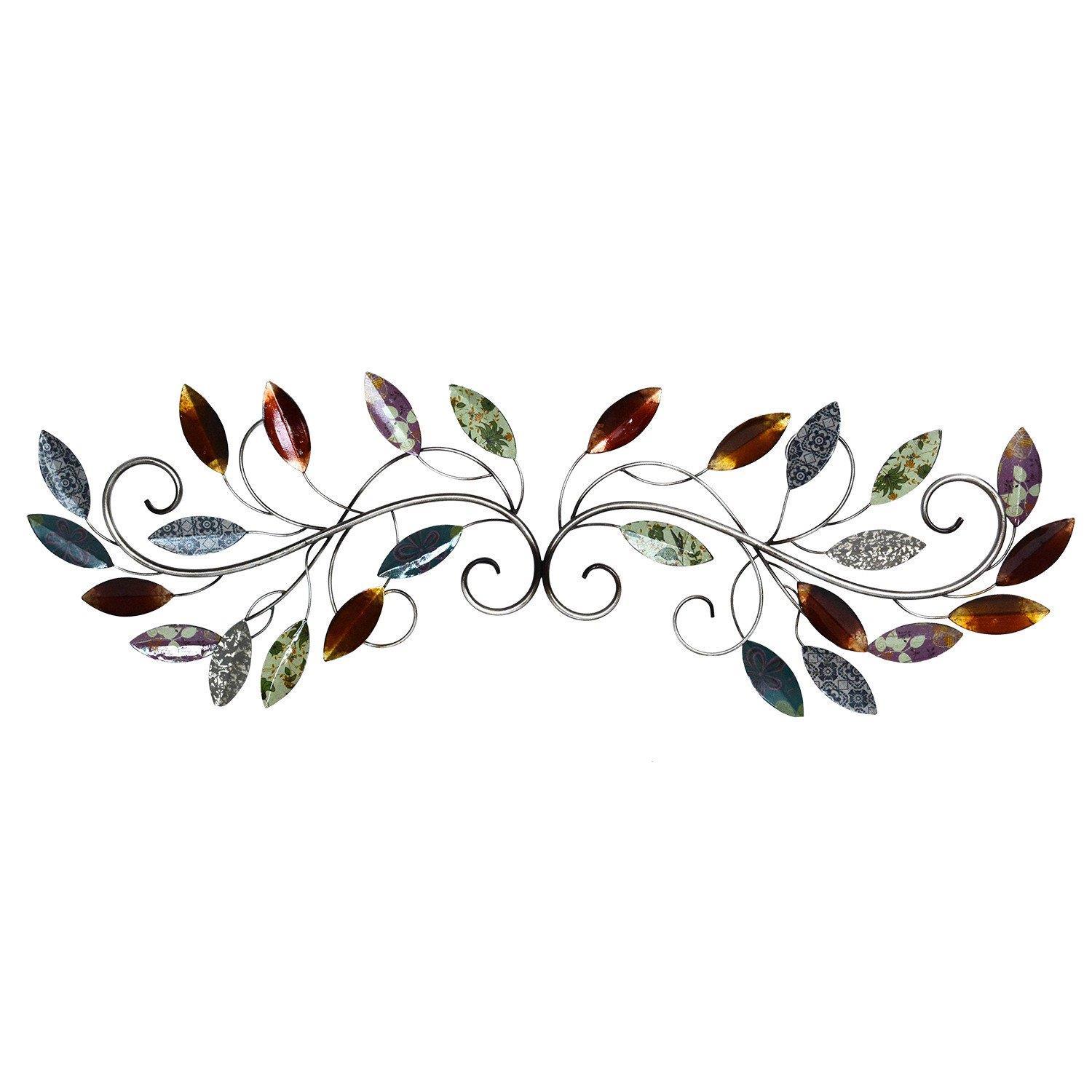 Stratton Home Decor Multi Color Leaf Scroll Wall Decor SHD0228