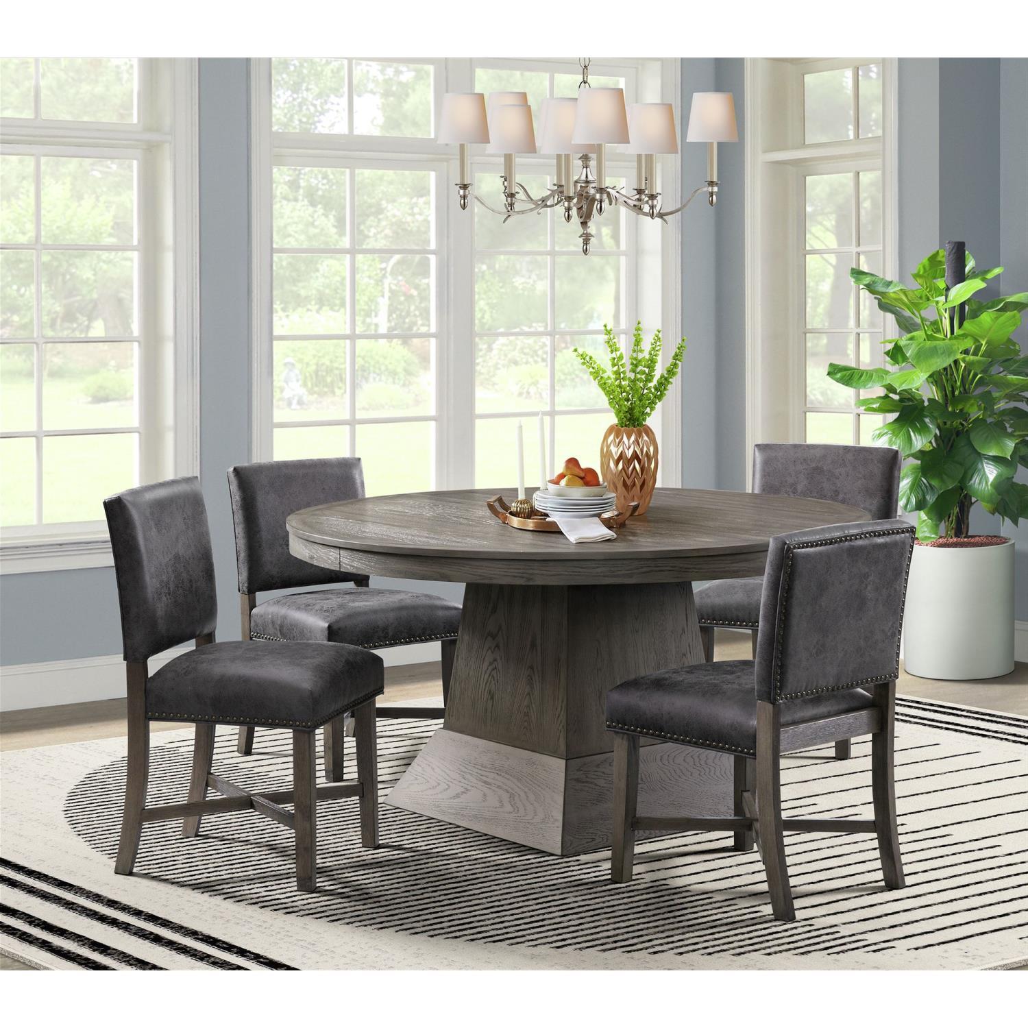 Picket House Furnishings Modesto Dining Side Chair Set In Grey Finish D.2660.SC