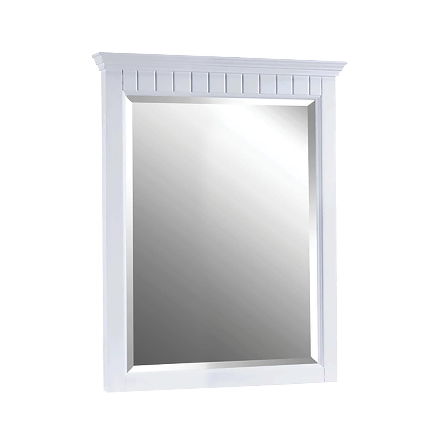 RYVYR Danube 24 Inch Mirror In White M-DANUBE-24WT