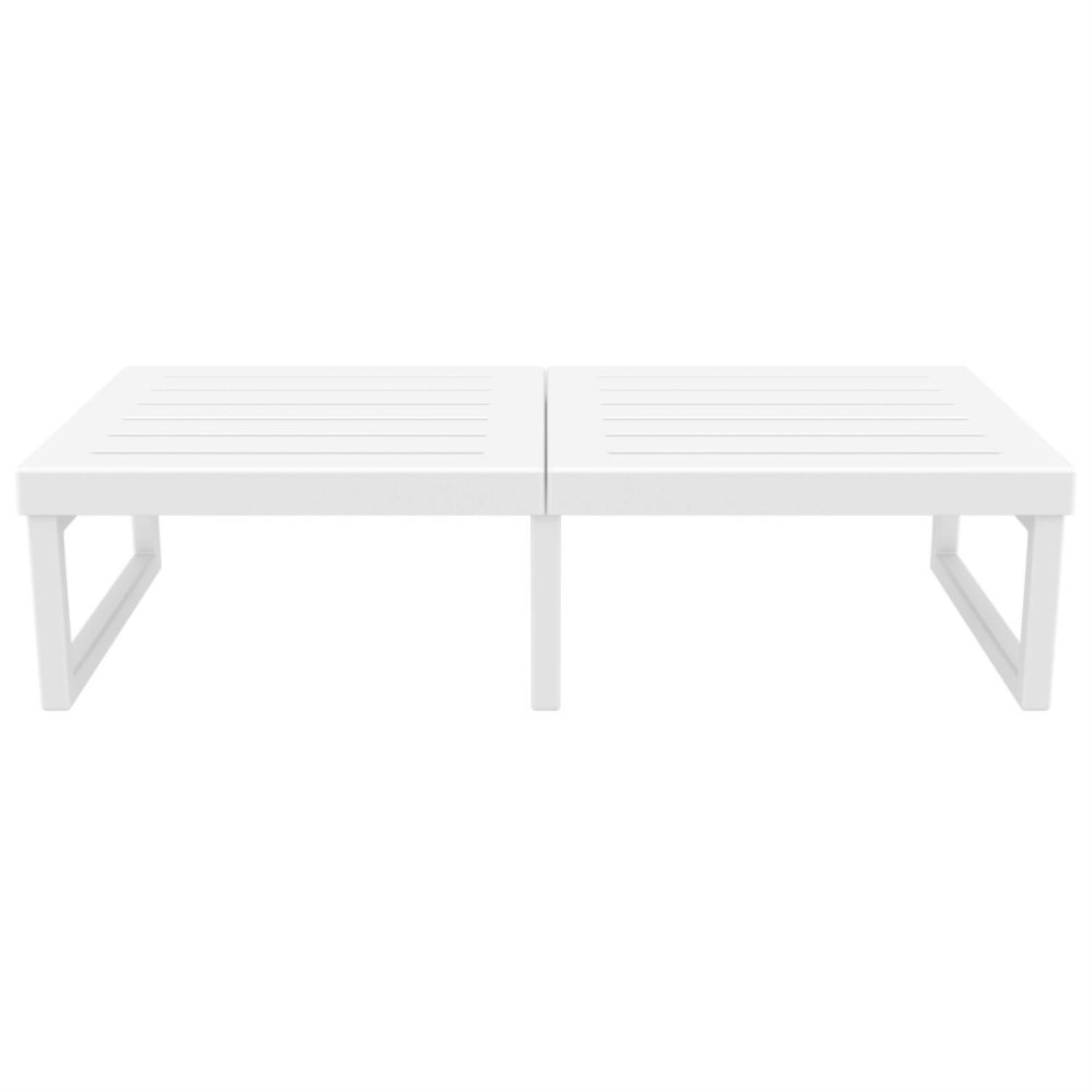 Siesta Mykonos Rectangle Lounge Table White ISP138-WHI