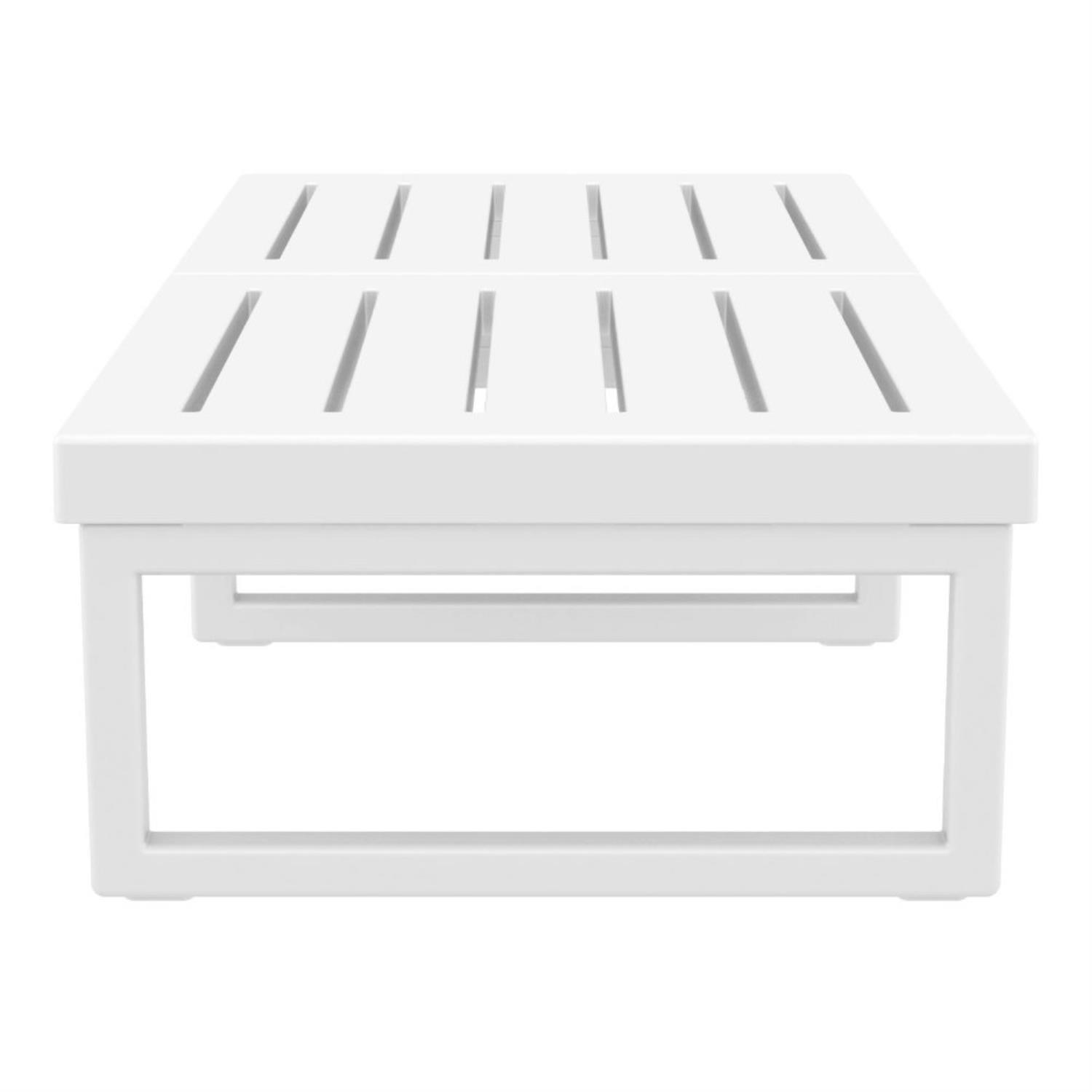 Siesta Mykonos Rectangle Lounge Table White ISP138-WHI