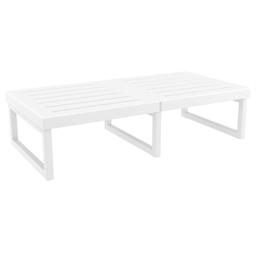 Siesta Mykonos Rectangle Lounge Table White ISP138-WHI