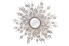 Baxton Studio Goring Contemporary Round Accent Wall Mirror