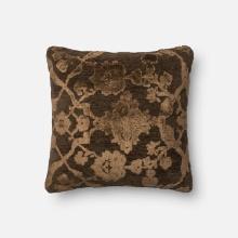 Loloi Transitional Cotton Pillow Cover in Dark Taupe finish P097TDF05DT00PIL1