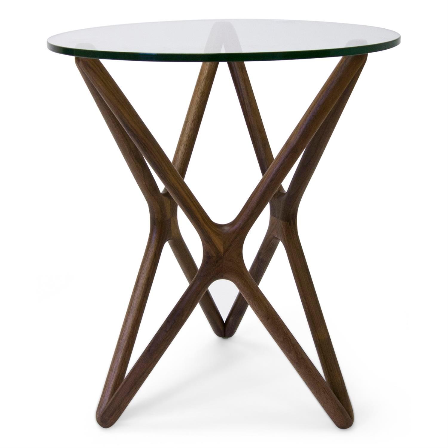 Aeon Furniture Starlight Side Table in Walnut Finish SD9153B-AmWalnut