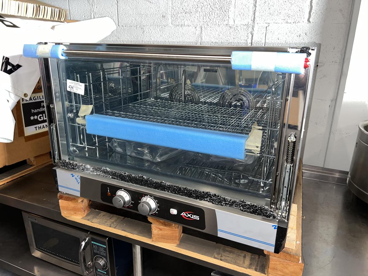 New Axis Electric Counter Top Convection Oven (1 Outer Glass Broken) -  To Be Picked Up in Pompano,