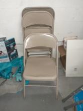 Metal folding chairs