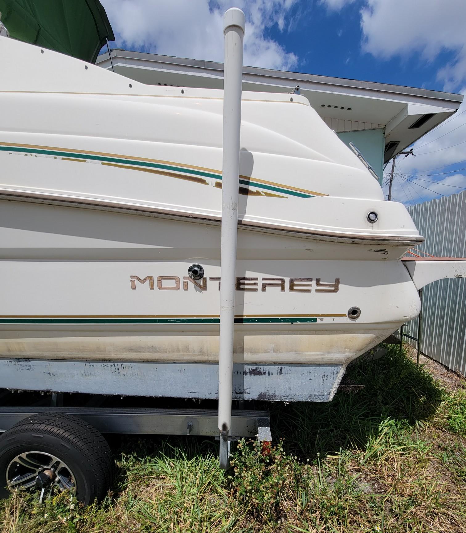 1997 26' Monterrey Cabin Cruiser Boat w/ Aluminum Tandem Trailer