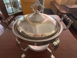 Antique Style Circular Chafing Dish