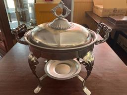 Antique Style Circular Chafing Dish