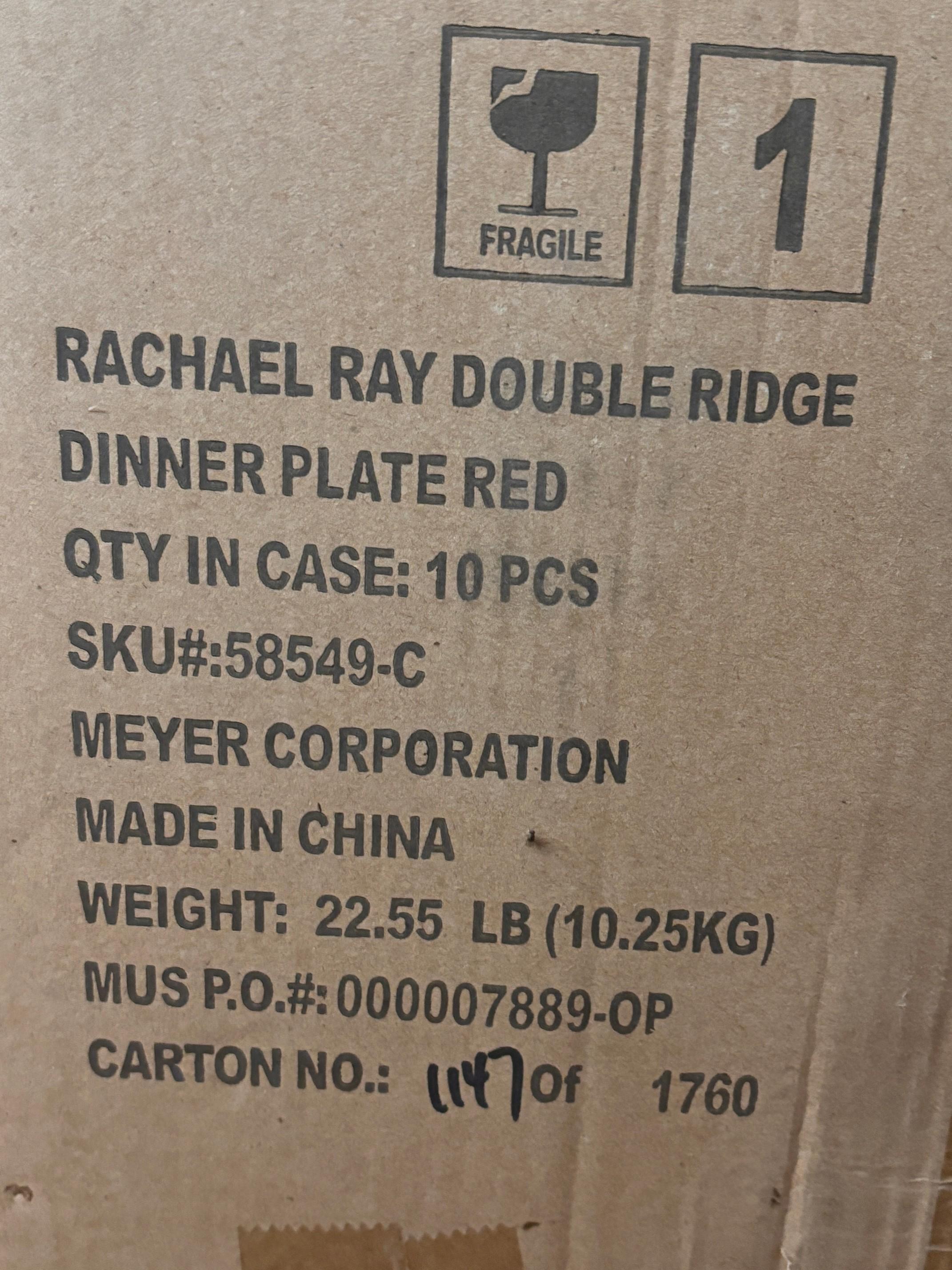 (65) Rachel Ray Dinner Plates Most New in Case