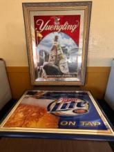 Yuengling & Miller Lite Bar Framed Pictures