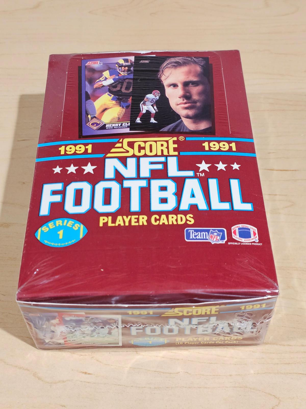 Sealed Score 1991 NFL Football Player Cards