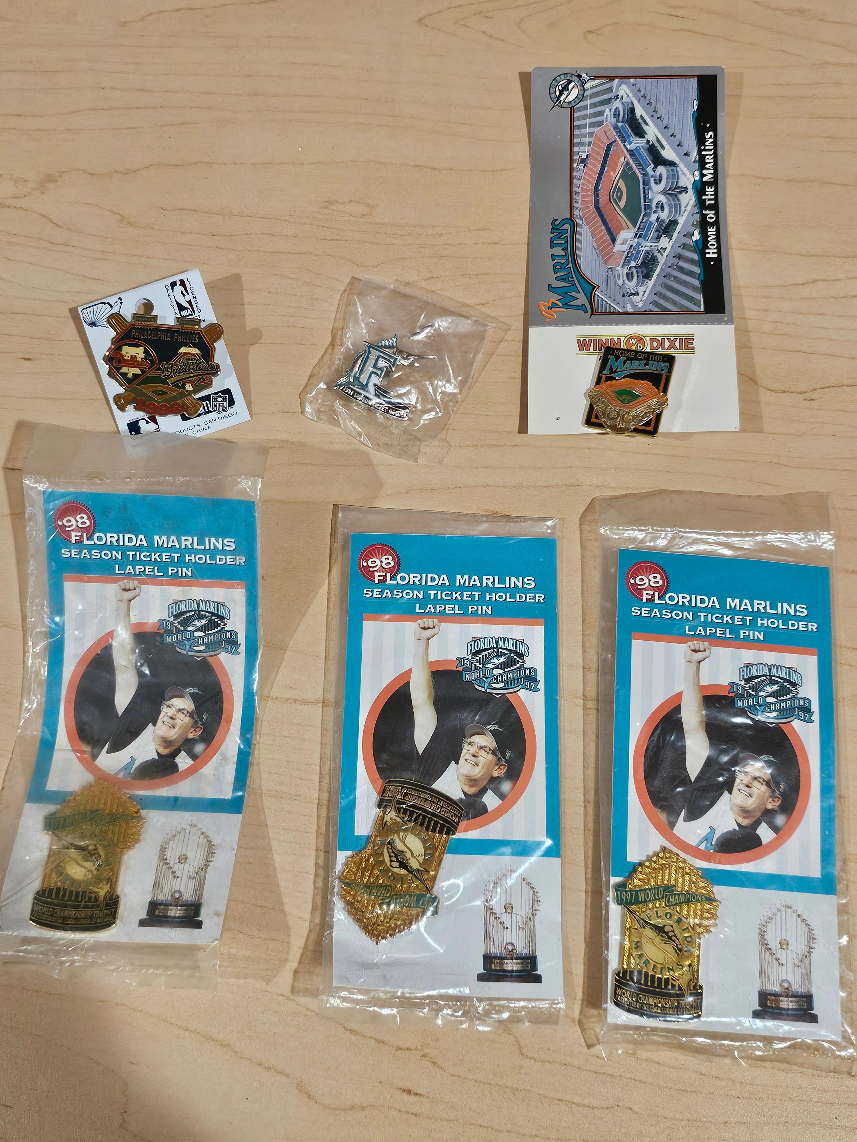 Florida Marlins Pin Collection