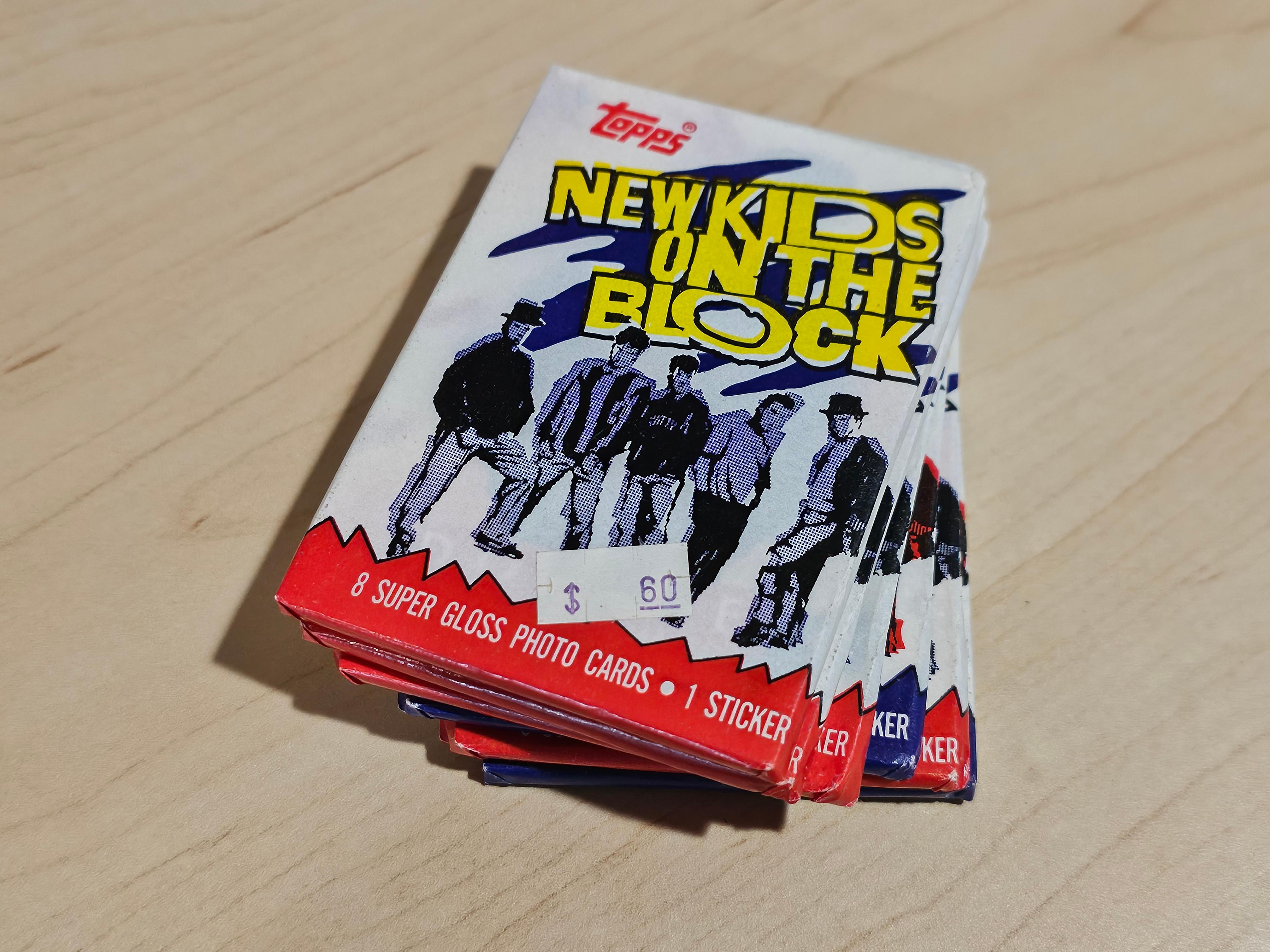 Sealed Topps New Kids on the Block Photo Cards Packs