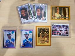 Ken Griffey Jr Trading Card Collection in Plastic Protective Sleeves