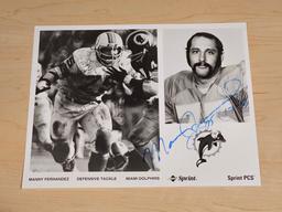 Manny Fernandez Signed 8x10 Black & White Photo