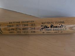 Stan Musial Louisville Slugger Player Signed Baseball Bat