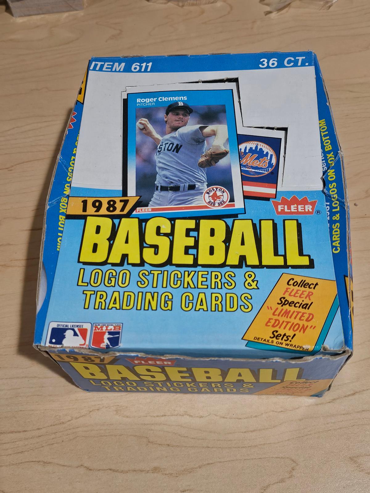 Fleer 1987 Baseball Stickers & Trading Cards Opened Set