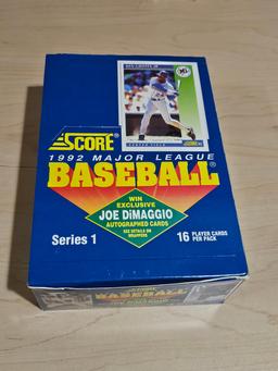 Score 1992 MLB Player Cards Opened Set