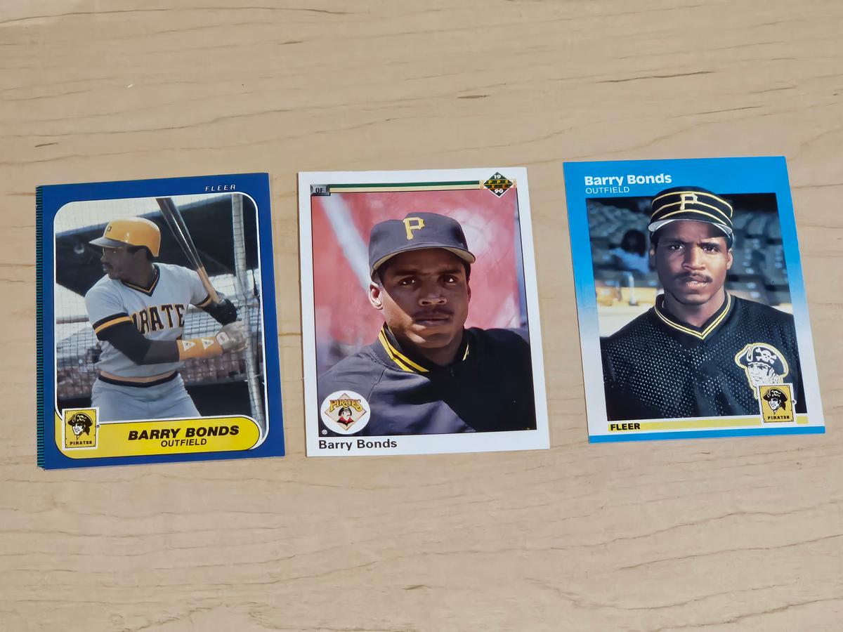 Barry Bonds Trading Cards Lot