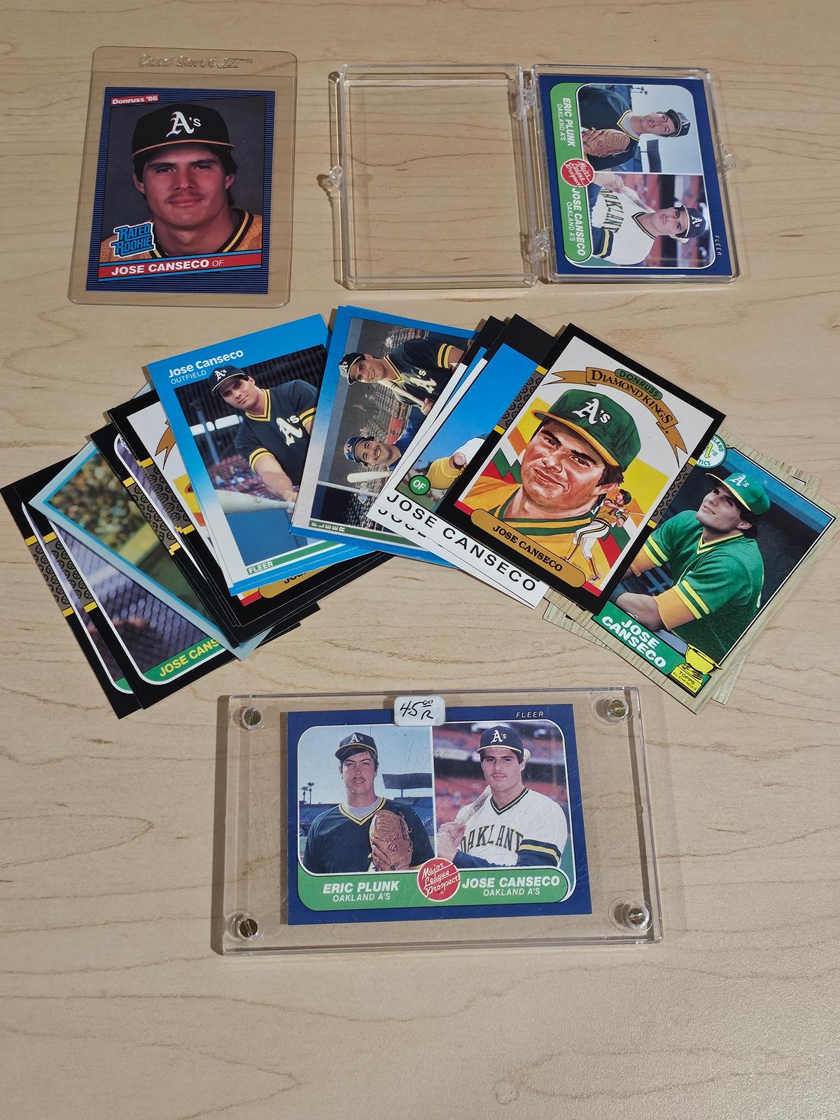 Jose Canseco Trading Cards Collection