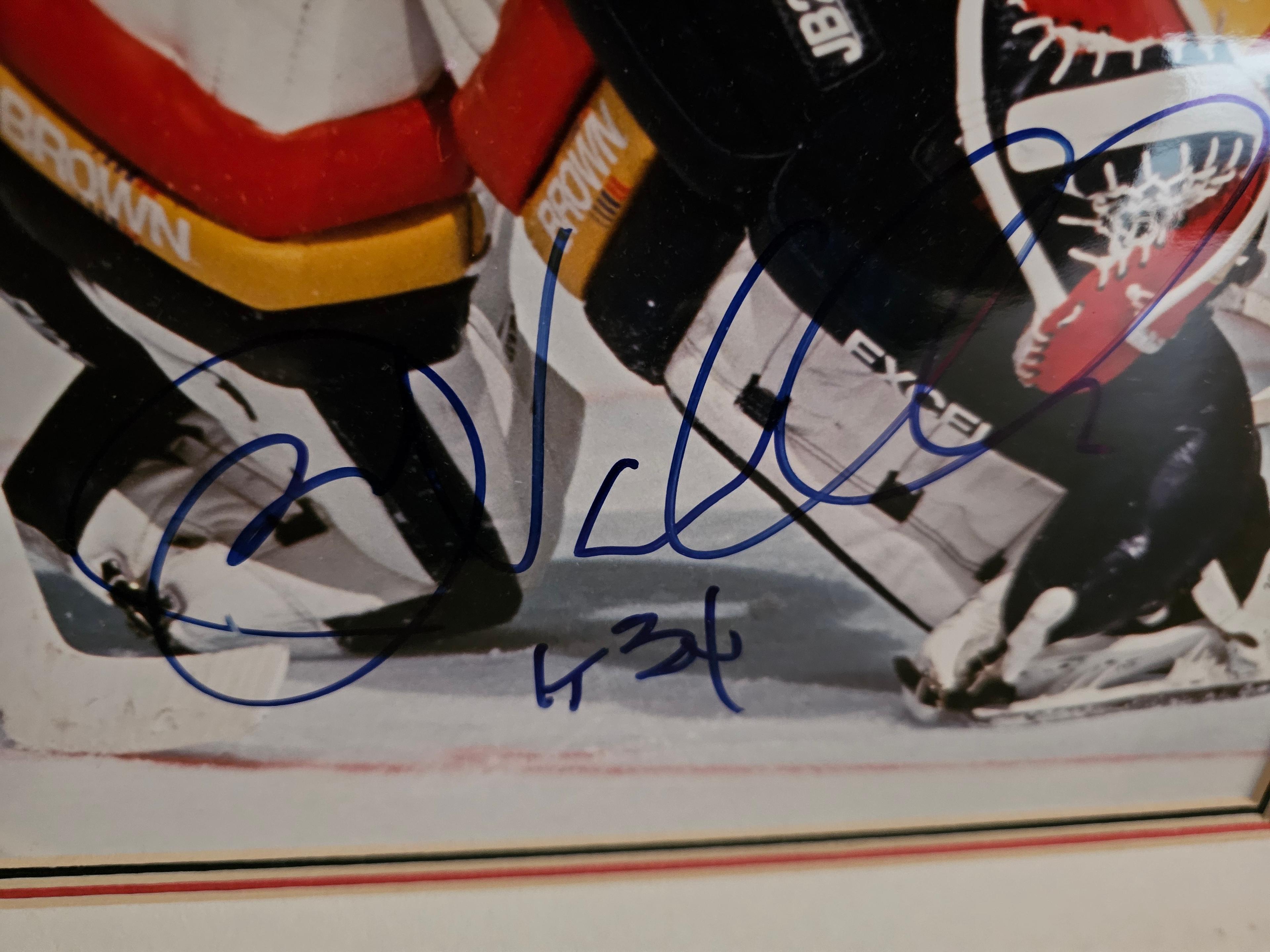 16" x 19" John Vanbiesbrouck Signed Photo