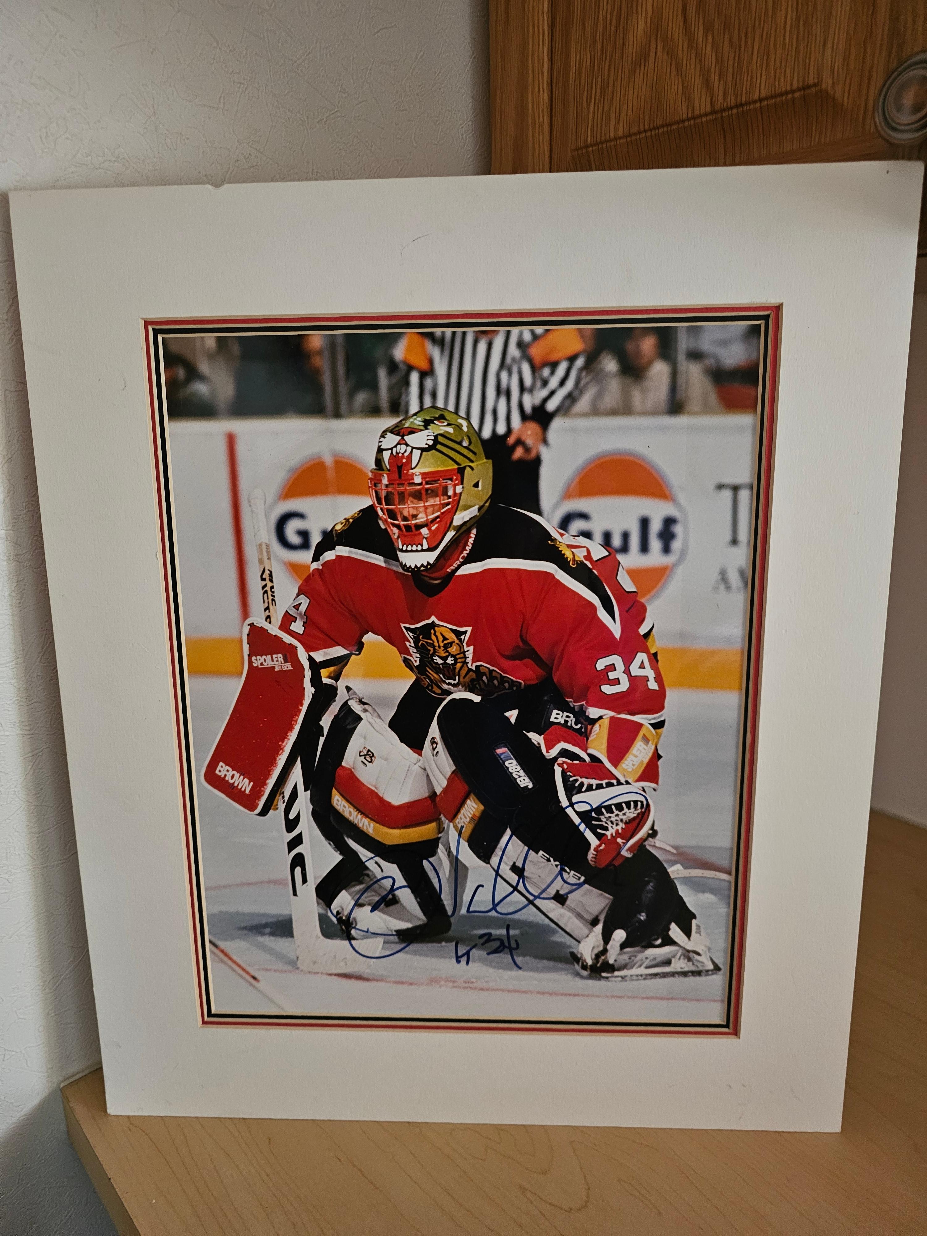 16" x 19" John Vanbiesbrouck Signed Photo