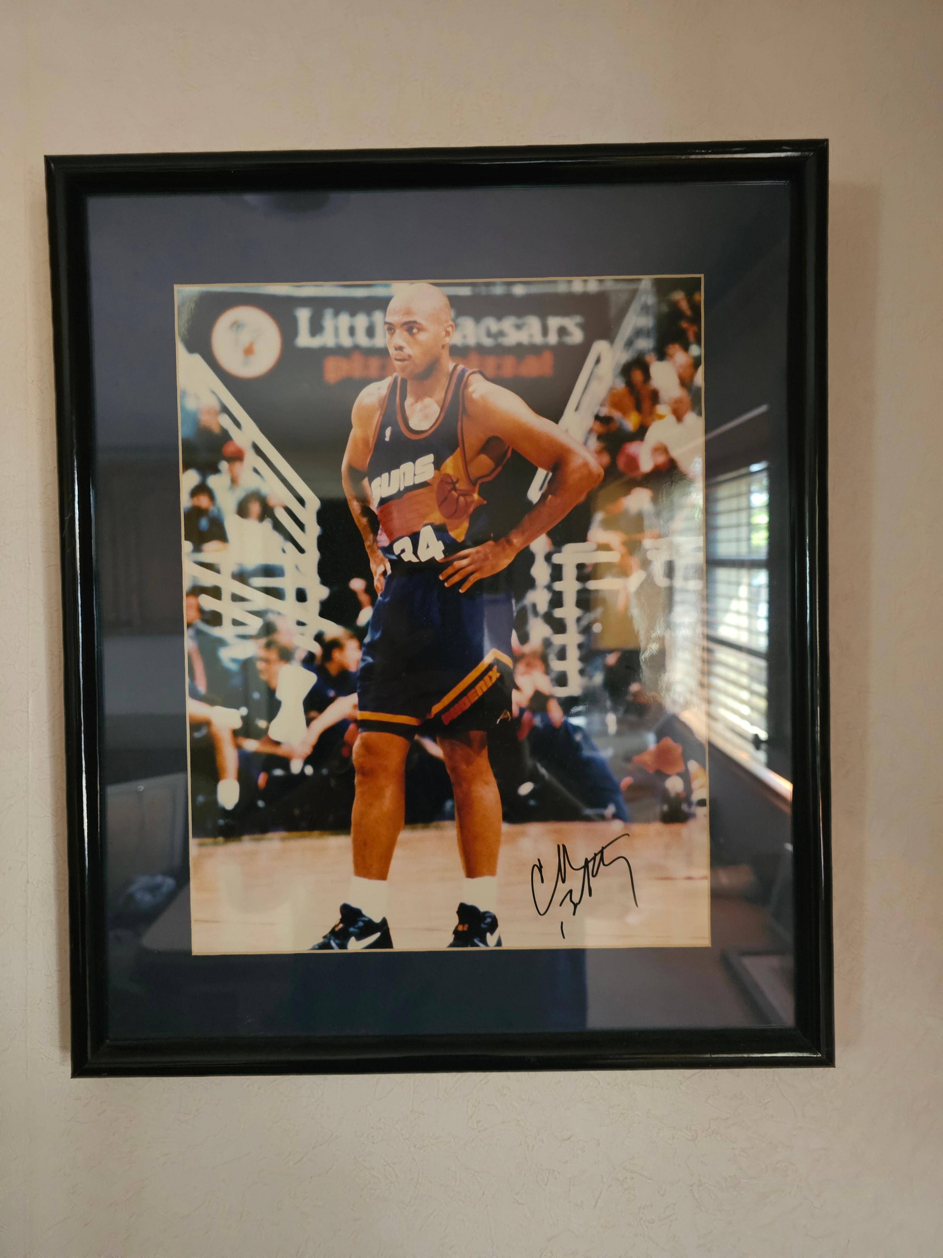 16" x 19" Charles Barkley Signed Framed Photo