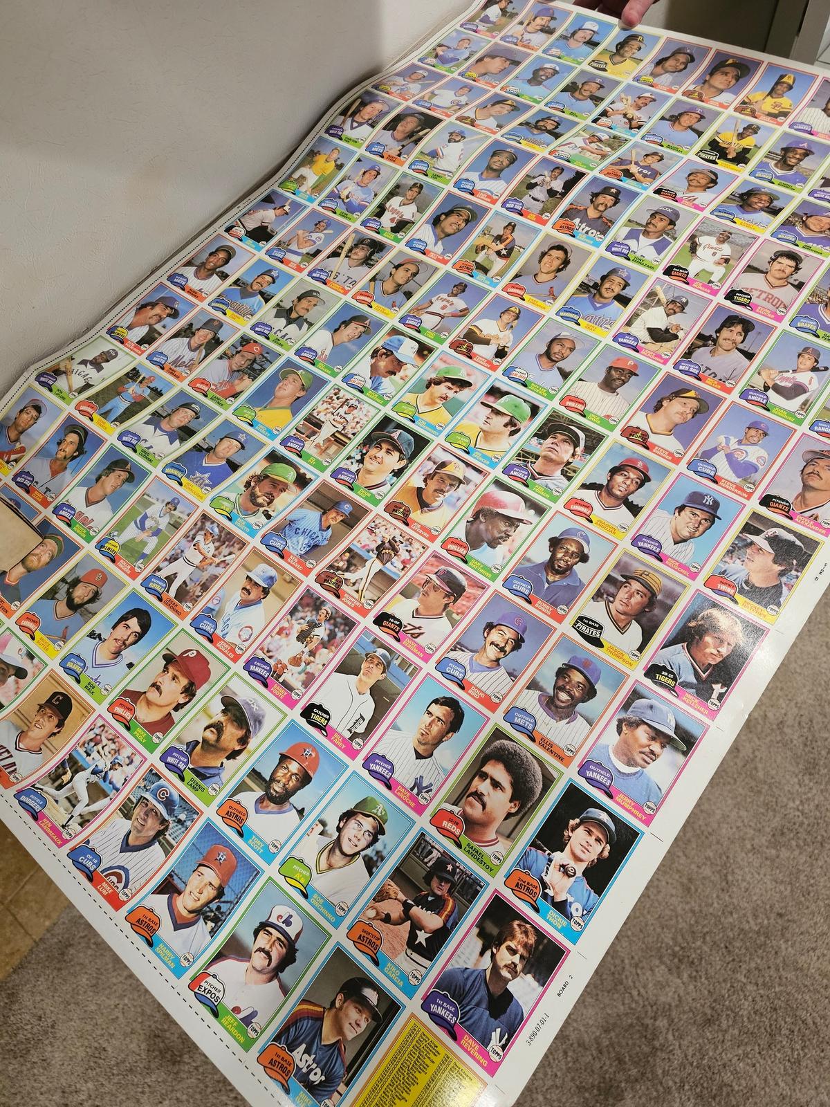 Roll of 1981 Uncut Topps Baseball Cards