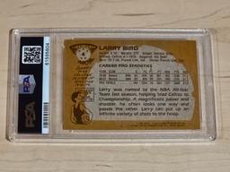 Topps 1981 Larry Bird Card - PSA Graded Mint 7