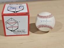 Player Signed Baseball in Holder Box