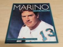 Dan Marino On The Record Hard Cover Book