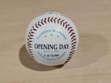 Florida Marlins 1993 Opening Day Limited Edition 1/12,500 Wayne Huizenga Stamped Signature Baseball