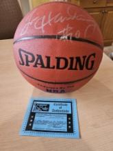 Tim Hardaway Official Spalding Signed Basketball with Case - All Star Certified