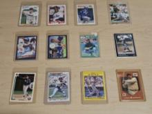 Assorted Baseball Trading Cards in Plastic Protective Sleeves