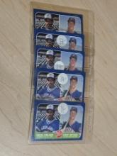 Cecil Fielder and Cory Snyder Trading Cards in Plastic Protective Sleeves