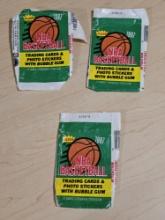 Fleer NBA Trading Card Packs Empty Wrappers