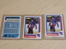 John Vanbiesbrouck New York Rangers O-Pee-Chee Trading Card Collection in Plastic Protective Sleeves