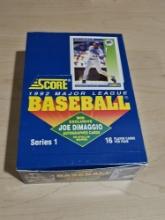 Score 1992 MLB Player Cards Opened Set