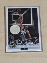 Alonzo Mourning 1992 Signed Classic Draft Picks Card in Frame with COA