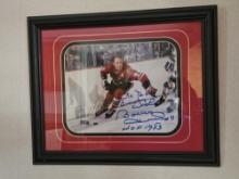 16" x 13" Bobby Hull Hall of Fame 83 Signed Framed Photo