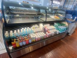 6’ Federal Refrigerated Grab And Go With European Curved Glass Refrigerated Display 